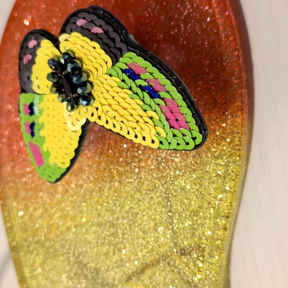 Betsey Johnson NWT Jelly Butterfly Sandals 36/6 - Picture 4 of 7